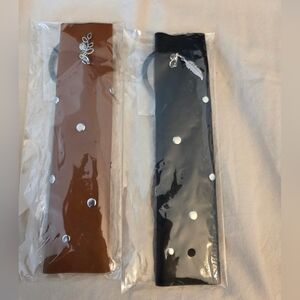 Set of 2 Hair Ponytail Holders – Black & Brown